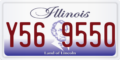 IL license plate Y569550