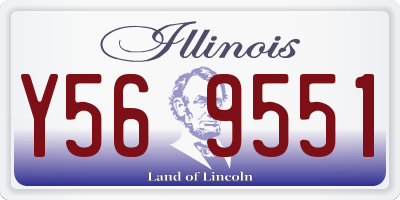 IL license plate Y569551