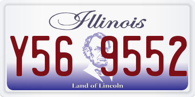 IL license plate Y569552