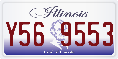 IL license plate Y569553