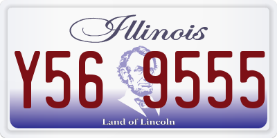 IL license plate Y569555
