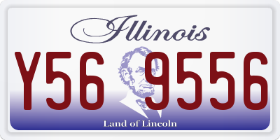 IL license plate Y569556
