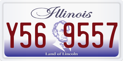 IL license plate Y569557