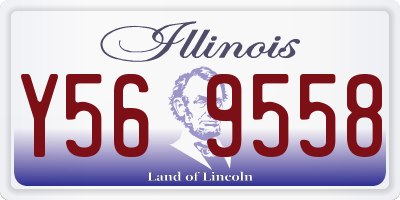 IL license plate Y569558