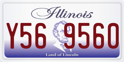 IL license plate Y569560