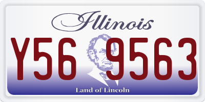 IL license plate Y569563