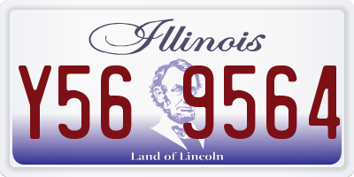 IL license plate Y569564