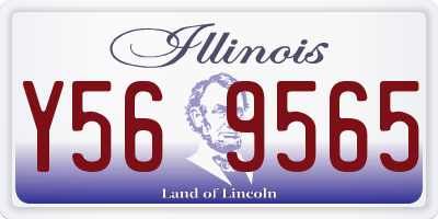 IL license plate Y569565