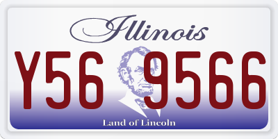 IL license plate Y569566