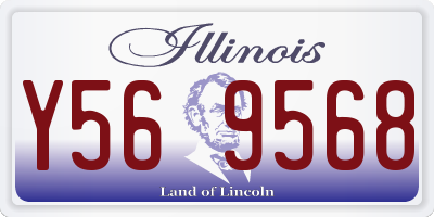 IL license plate Y569568