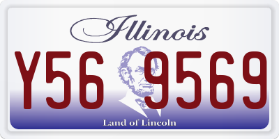 IL license plate Y569569