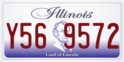 IL license plate Y569572