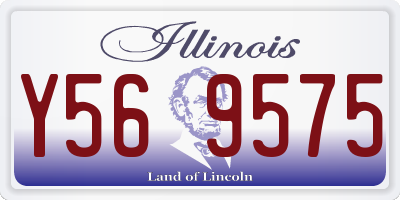IL license plate Y569575