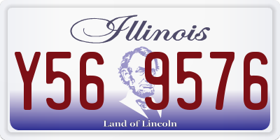 IL license plate Y569576