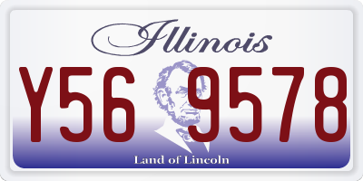 IL license plate Y569578