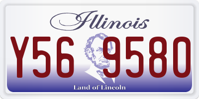 IL license plate Y569580