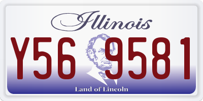 IL license plate Y569581