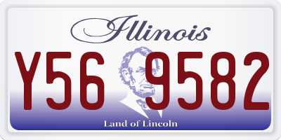 IL license plate Y569582