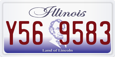 IL license plate Y569583