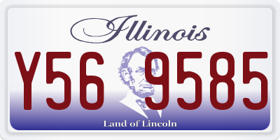 IL license plate Y569585