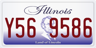 IL license plate Y569586