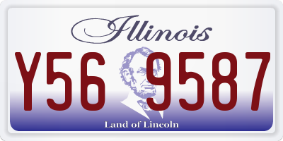 IL license plate Y569587
