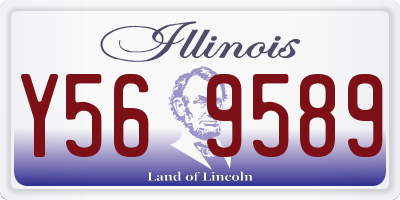 IL license plate Y569589