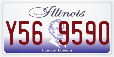 IL license plate Y569590