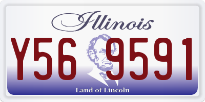 IL license plate Y569591