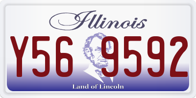 IL license plate Y569592