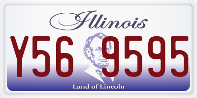 IL license plate Y569595