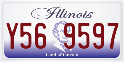 IL license plate Y569597