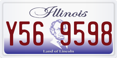 IL license plate Y569598