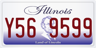IL license plate Y569599