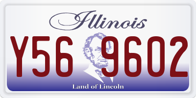 IL license plate Y569602