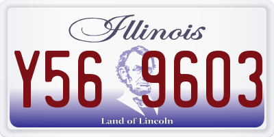 IL license plate Y569603