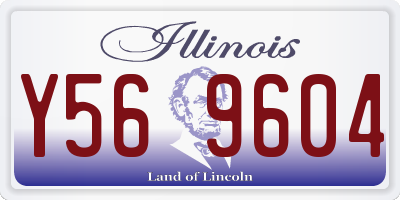 IL license plate Y569604