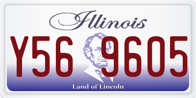 IL license plate Y569605