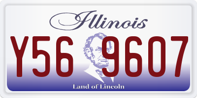 IL license plate Y569607