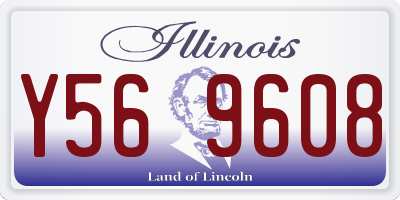 IL license plate Y569608