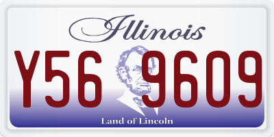 IL license plate Y569609