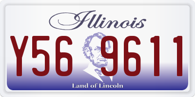 IL license plate Y569611