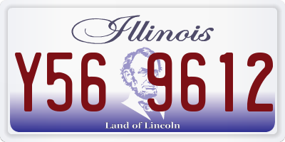 IL license plate Y569612