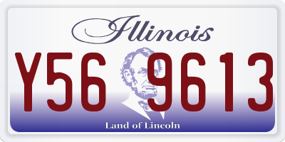 IL license plate Y569613