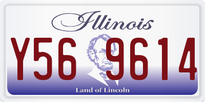 IL license plate Y569614