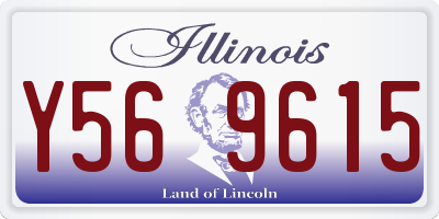 IL license plate Y569615