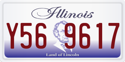 IL license plate Y569617
