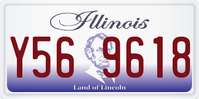 IL license plate Y569618