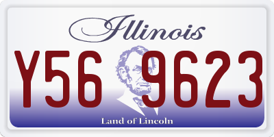 IL license plate Y569623
