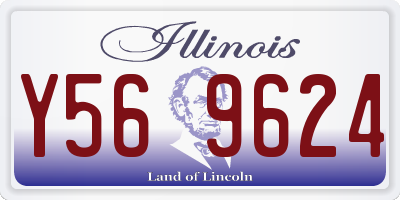 IL license plate Y569624